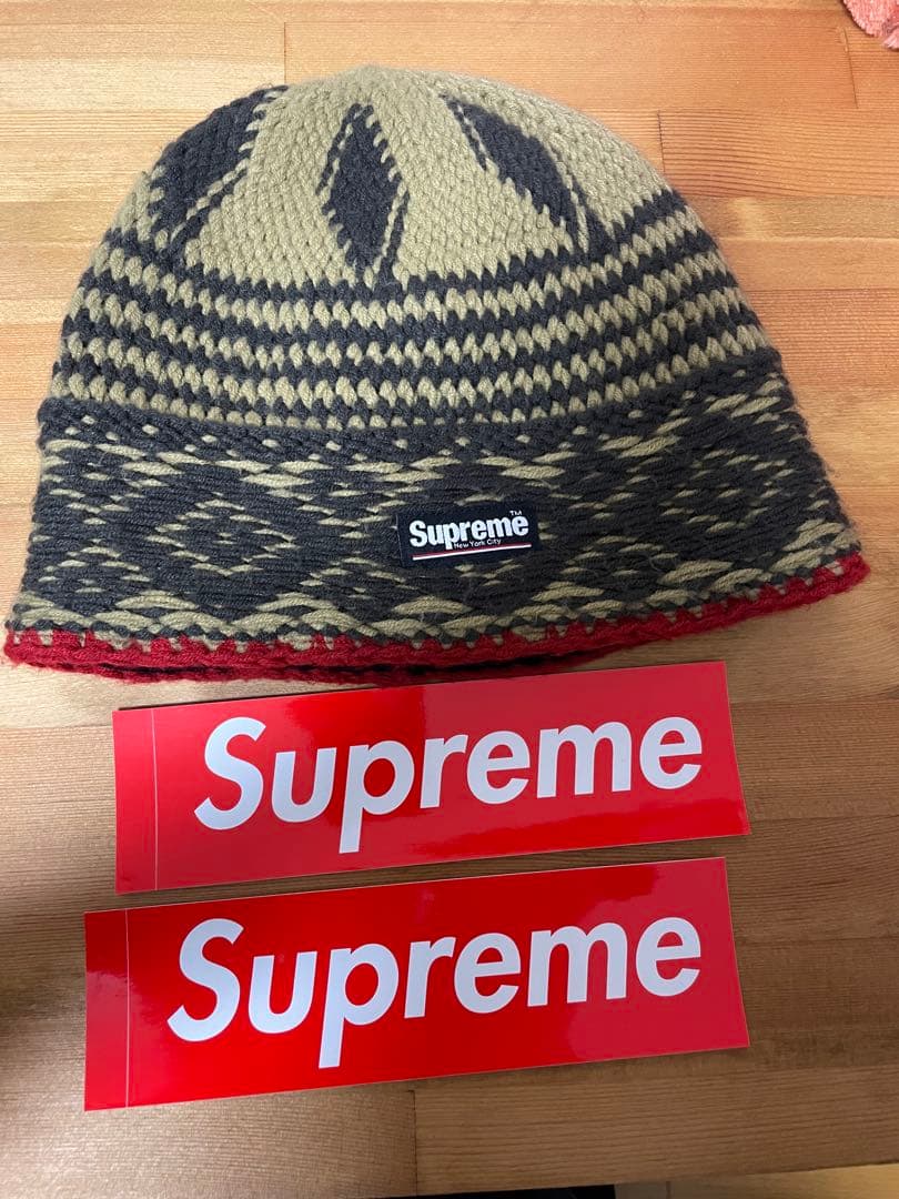美品Supreme ダイヤモンドビーニー