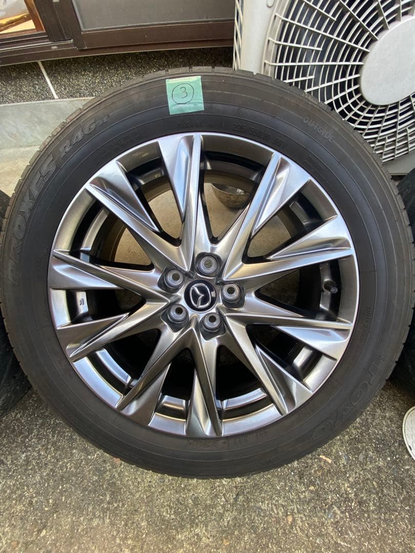 s*r様 マツダcx5 純正19インチホイールセット　ナット付き