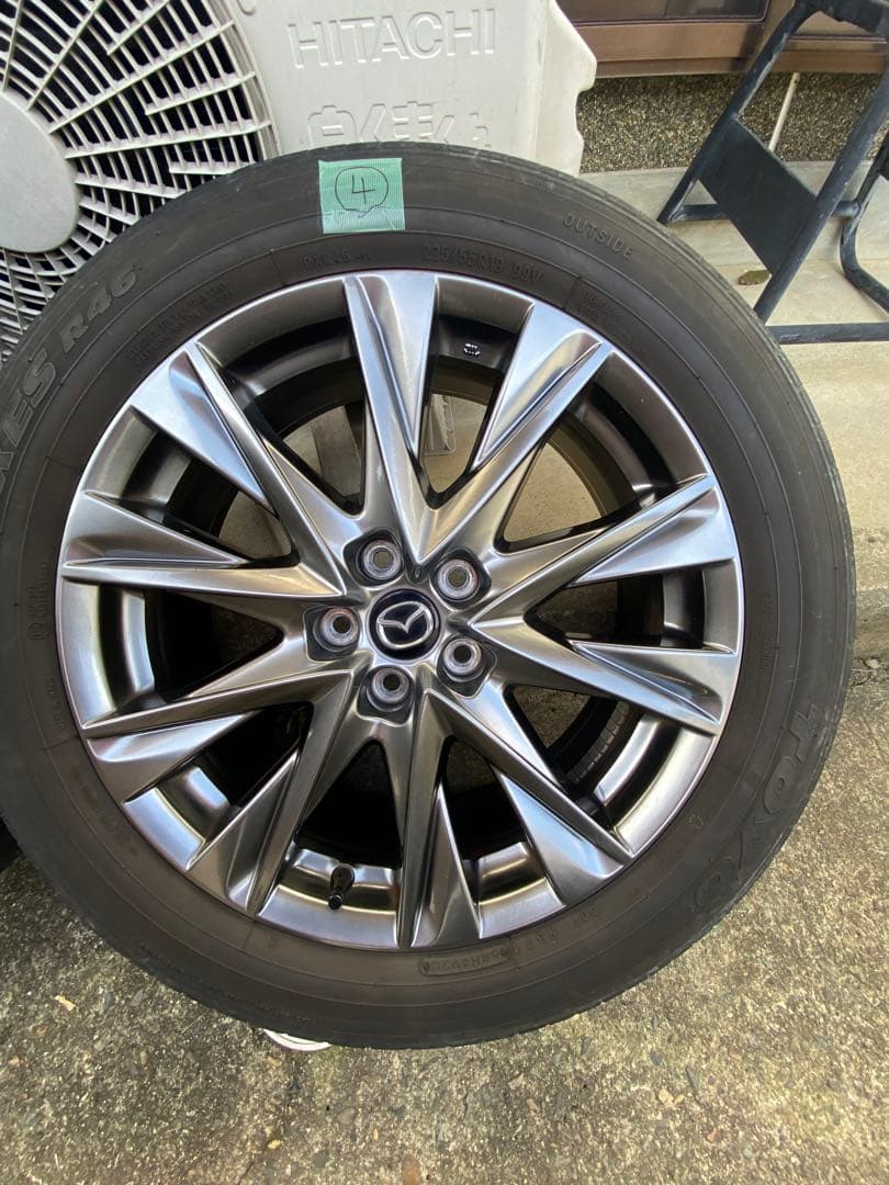 s*r様 マツダcx5 純正19インチホイールセット　ナット付き