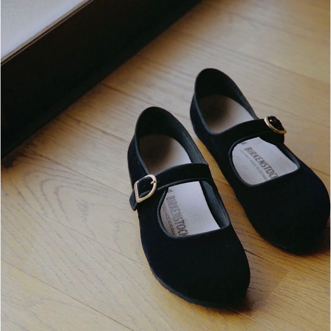 完売品新品 ビルケンシュトック サンタクラリタ ベルベット黒24.5cm(38)