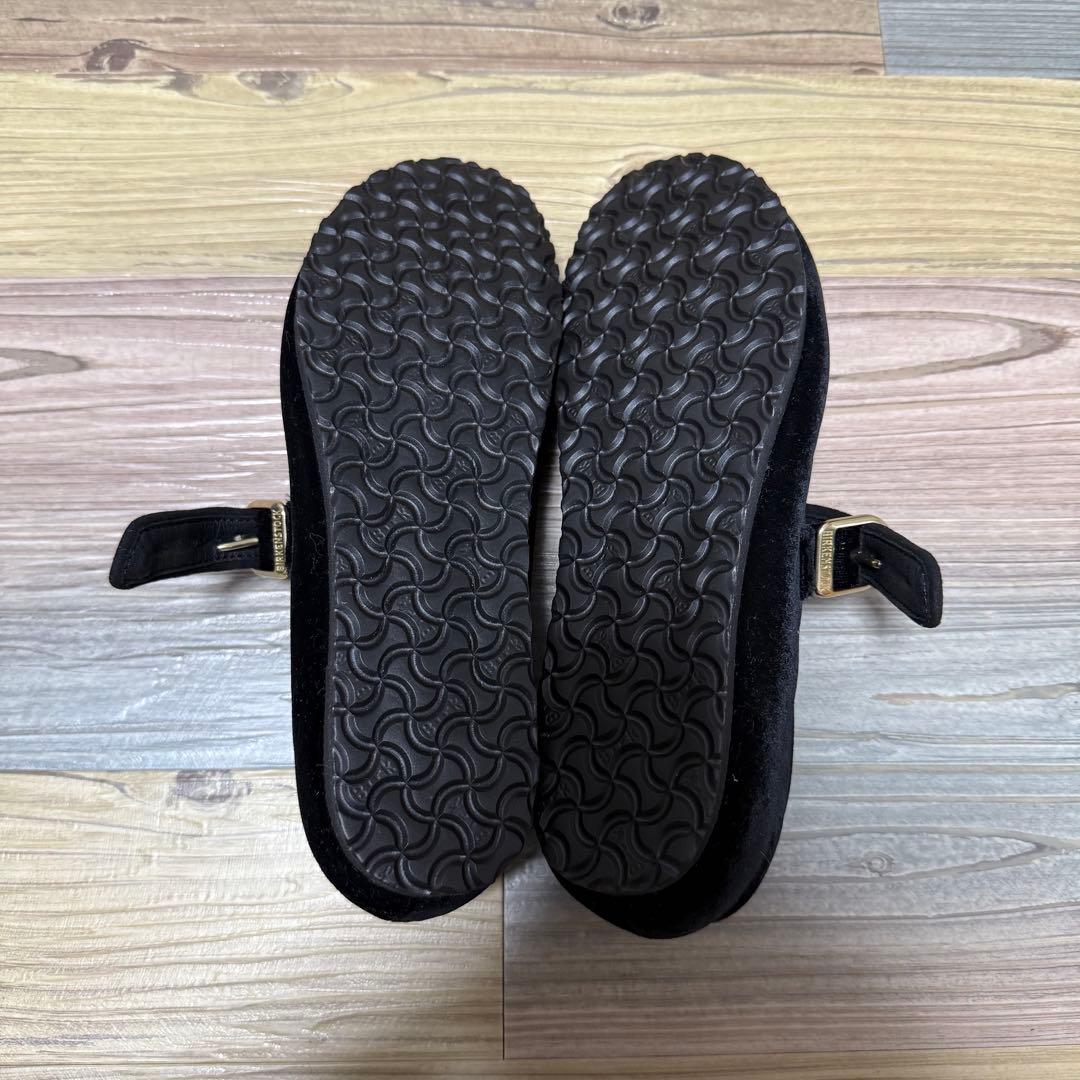 完売品新品 ビルケンシュトック サンタクラリタ ベルベット黒24.5cm(38)