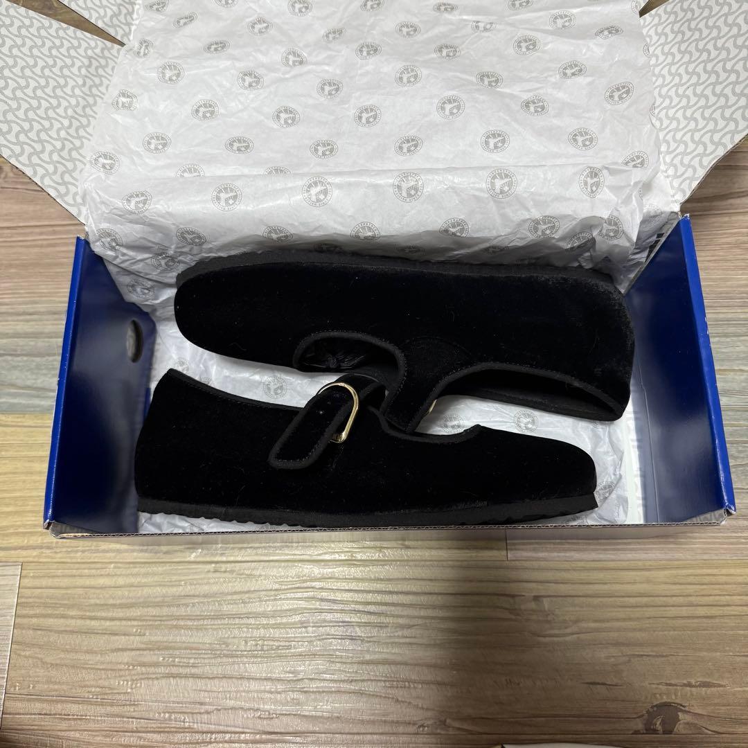 完売品新品 ビルケンシュトック サンタクラリタ ベルベット黒24.5cm(38)