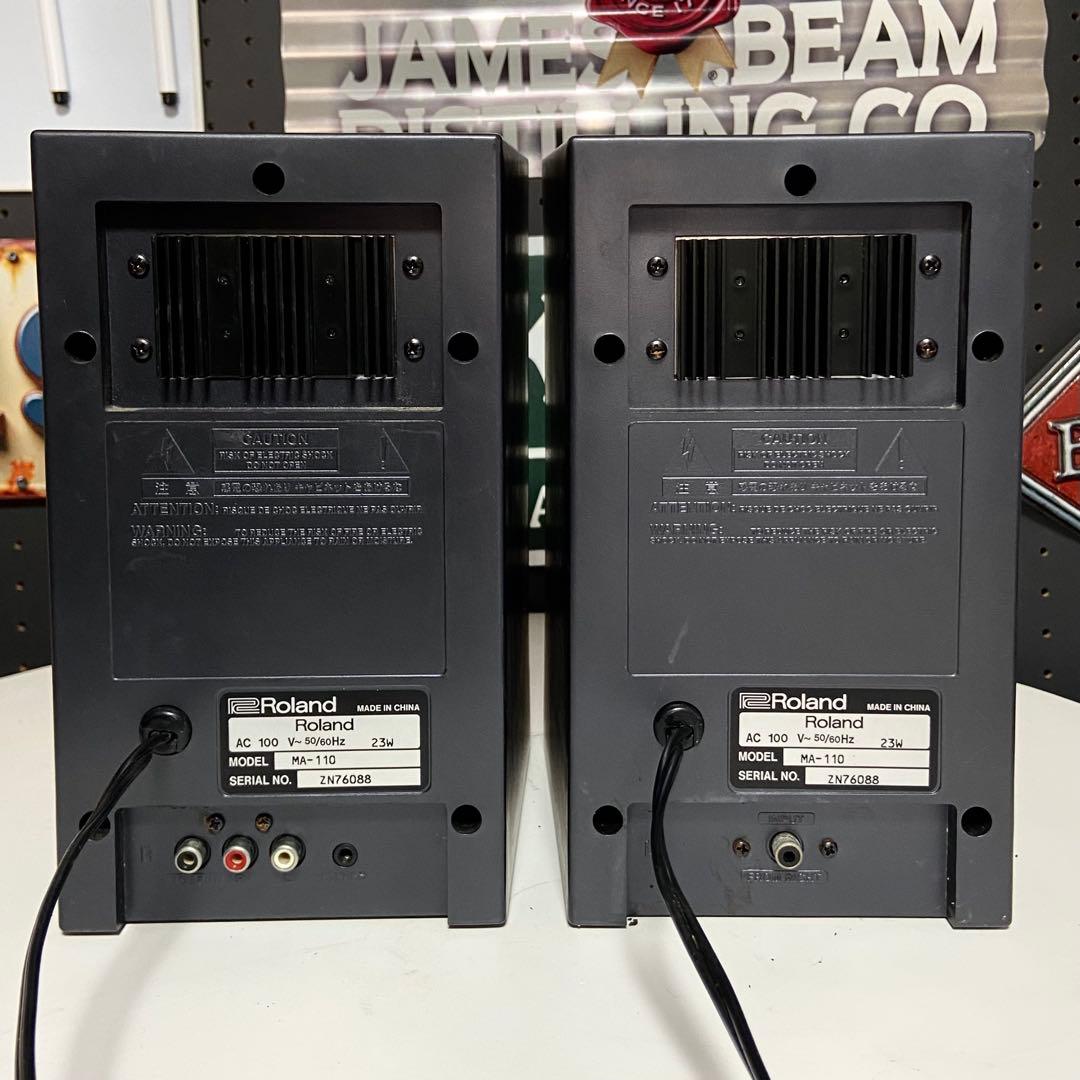 【中古】Roland MA-110 ペア パワードスピーカー　DJ用モニター