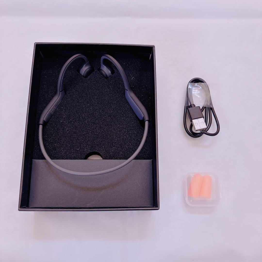 骨伝導ヘッドホン 12時間超長再生可能 耳掛け式 Bluetooth マイク付き