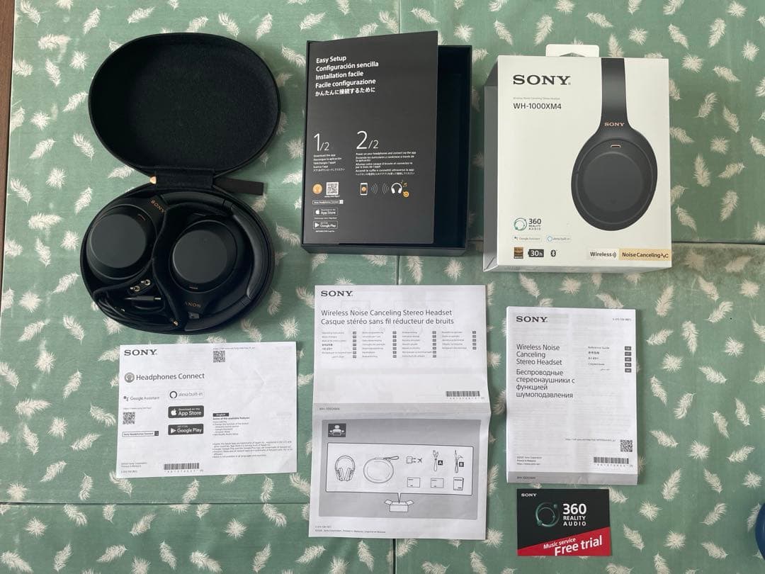 SONY WH-1000XM4 BLACKワイヤレスヘッドホン 即日発送も可