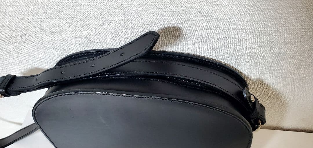 万双 ブライドル ショルダーバッグ ブラック