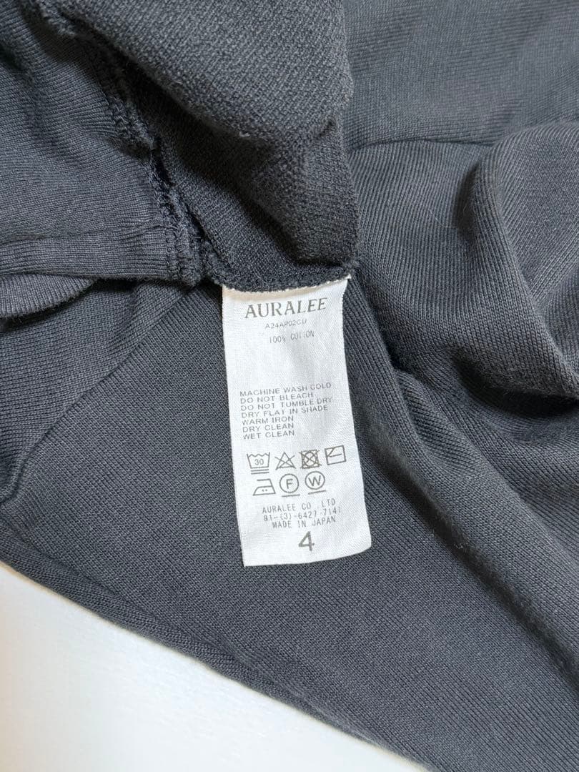 オーラリー SUPER HIGH GAUGE SWEAT P/O