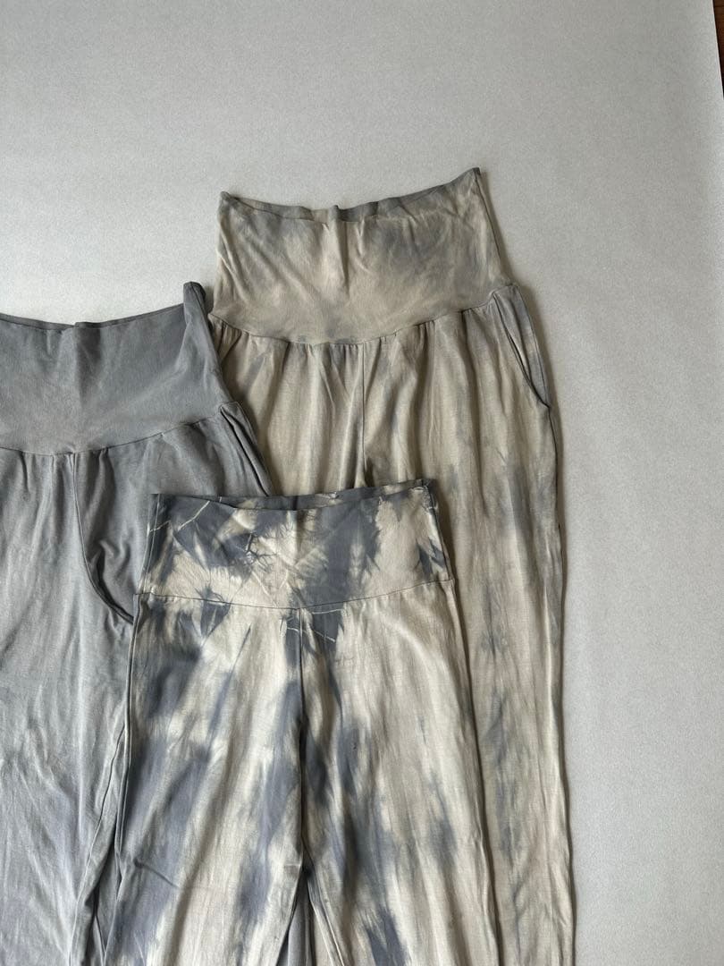 草木染め ヨガウエア　“浄化のログウッド染め” パンツ　ジョッパーズパンツ