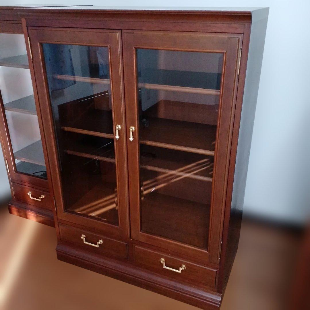 【マルニ】地中海ロイヤルシリーズ サイドボード キャビネット カップボード 飾棚