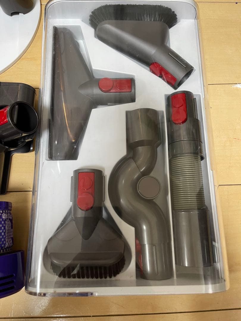 【美品】dyson V10 SV12　純正フロアドック付エコーモード64分