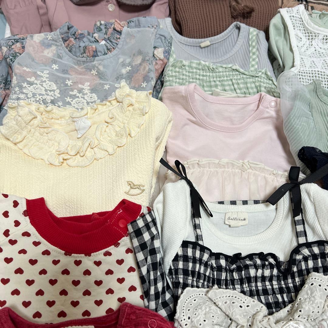 I*A様 女の子　秋冬服　保育園　まとめ売り　90サイズ　60点