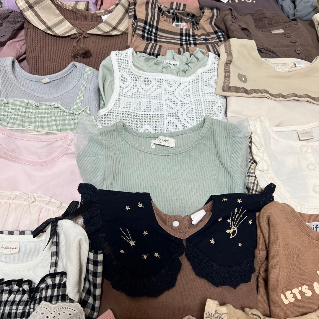 I*A様 女の子　秋冬服　保育園　まとめ売り　90サイズ　60点