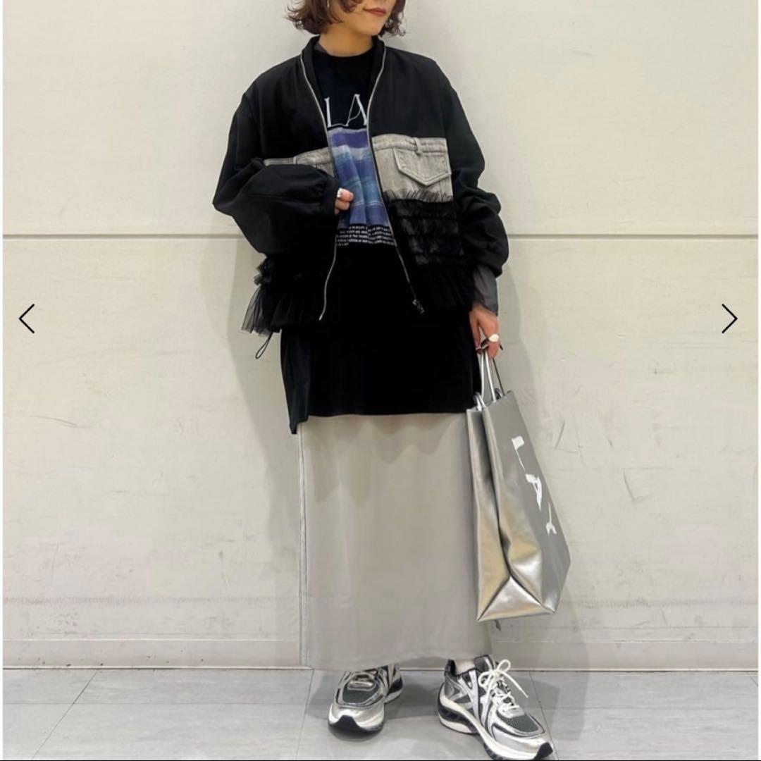 新品　ヤマダヤ　RADIATE デニム×チュールドッキングブルゾン