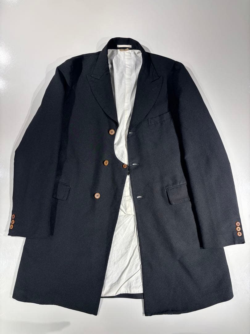 ［18SS］コムデギャルソンオムプリュス　ポリエステル縮絨ロングジャケット