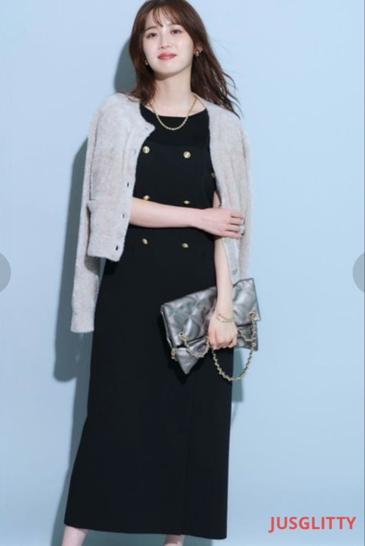 【新品、タグ付き】 JUSGLITTY テーラリング キャミ ワンピース ♡♡