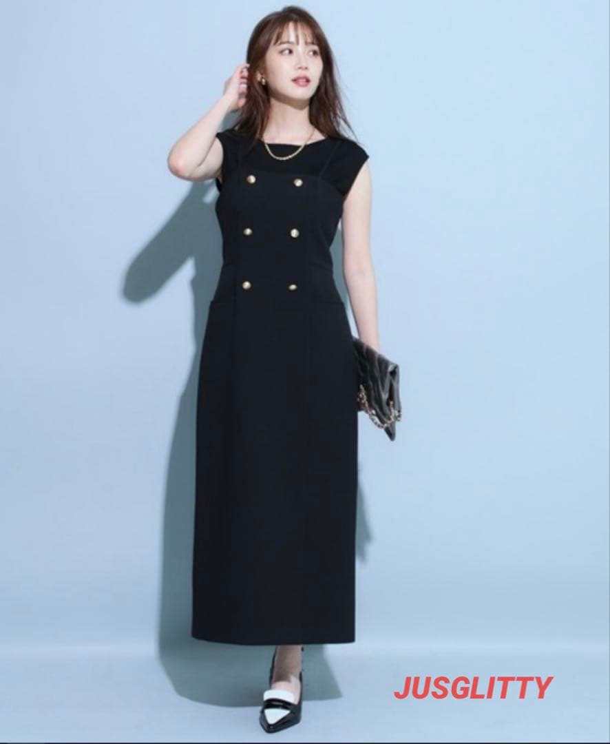 【新品、タグ付き】 JUSGLITTY テーラリング キャミ ワンピース ♡♡