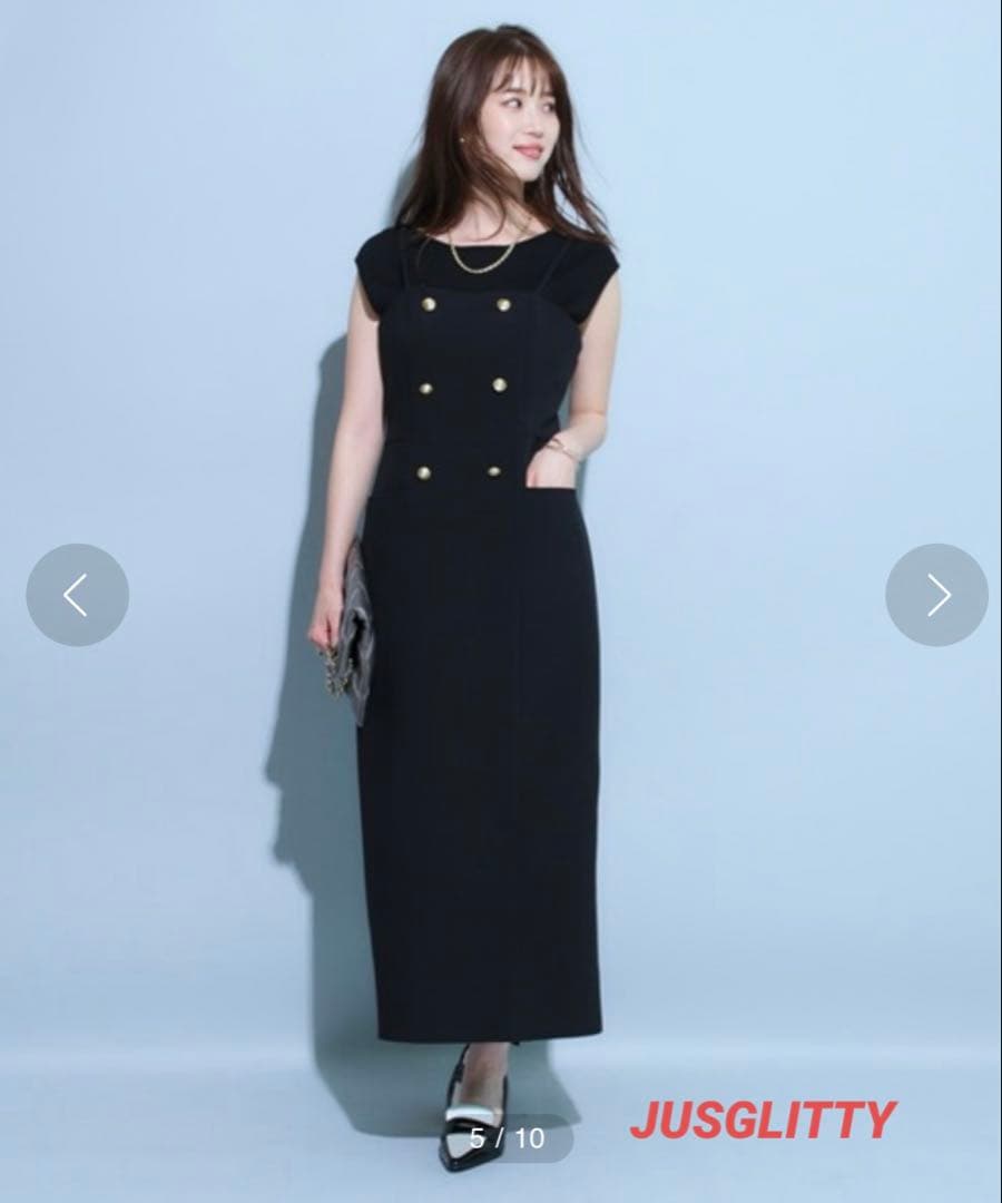 【新品、タグ付き】 JUSGLITTY テーラリング キャミ ワンピース ♡♡