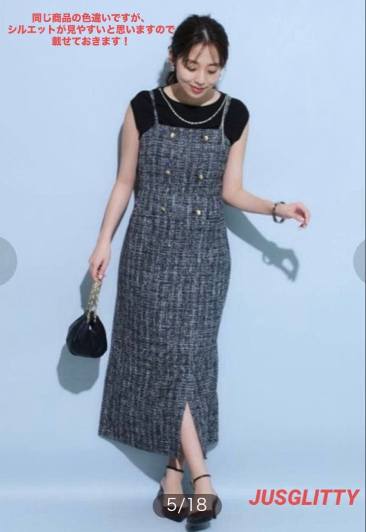 【新品、タグ付き】 JUSGLITTY テーラリング キャミ ワンピース ♡♡