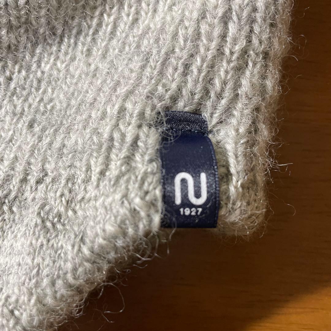 ノグチニット 【裏地つき】耳当てつきニット帽【スラブウール】