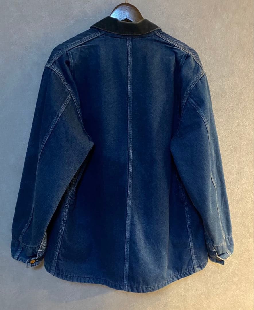 希少 星タグ Carhartt ミシガン チョアコート デニムUSA製 44