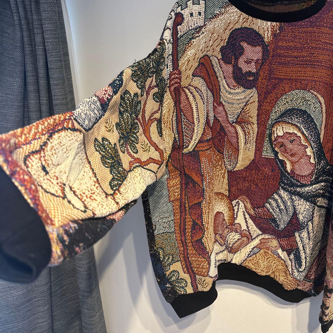 アメリカ古着 スウェット リメイク ラグ 再構築