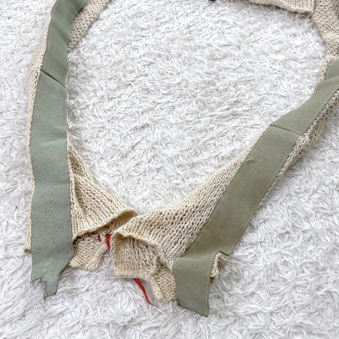 LGB スカルパッチ　ニット　カーディガン　パーカー ショート丈