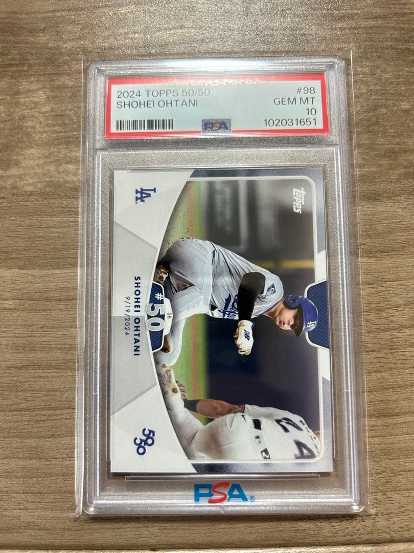 大谷翔平50/50 #98 通算50盗塁 PSA10