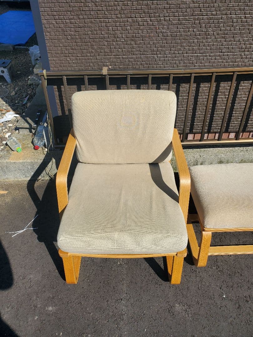 無印良品　リビングでもダイニングでもつかえるソファーチェアー　ベンチ 3台セット