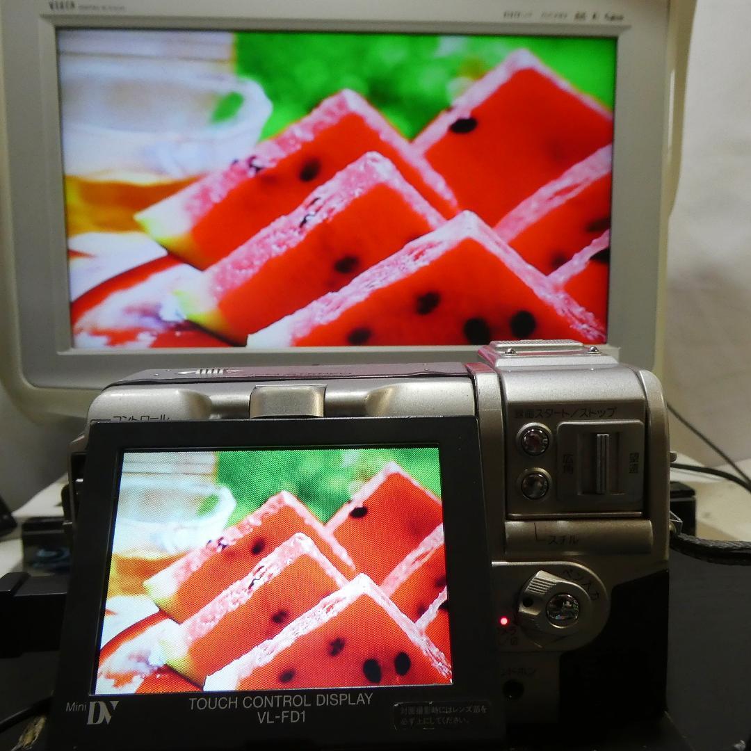 動作良好 シャープ VL-FD1 MiniDVビデオカメラ DVDダビングに最適