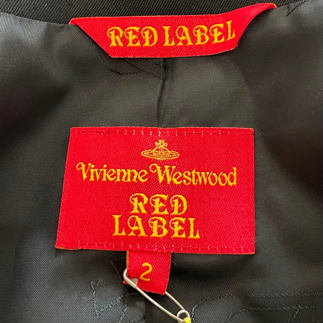 ヴィヴィアンウエストウッド　テーラードジャケット　タグ付　裏地総柄　オーブ釦　黒