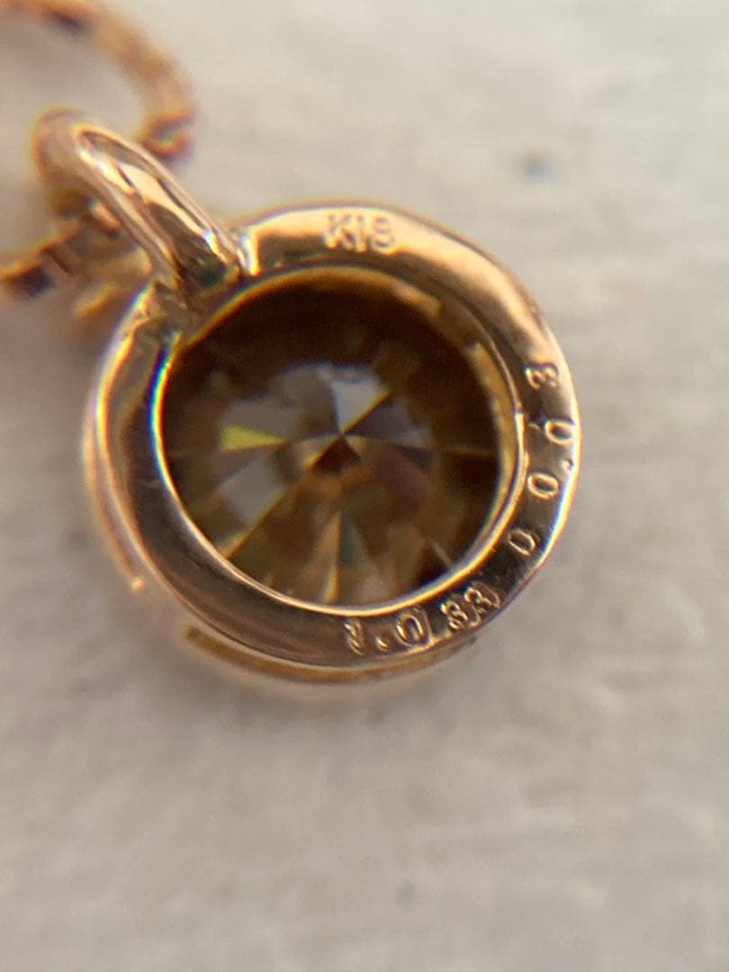 k18 ダイヤモンド　1カラット　ネックレス