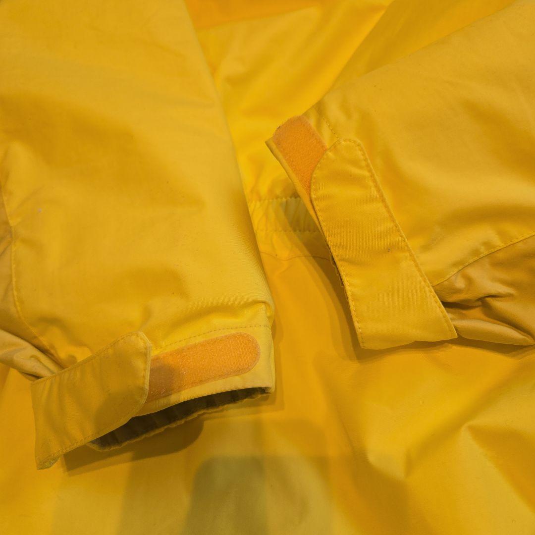 極美品　120cm　モンベル　パウダーカバーオール スノーウェア　イエロー