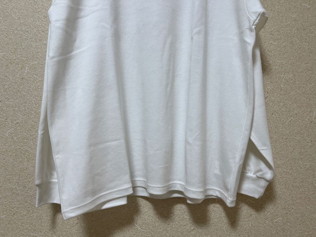 “LENO”コットンモックタートルネックプルオーバー・ホワイト・未使用品