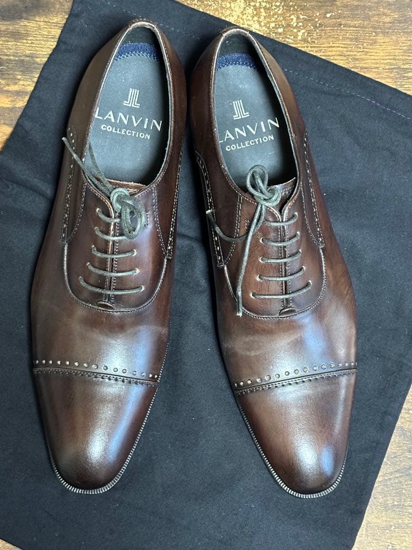 LANVIN コレクション ブラウン ドレスシューズ