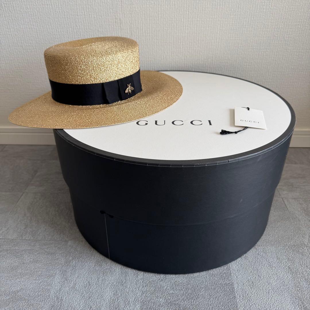 【GUCCI】ラメ ファブリック パピエ ハット
