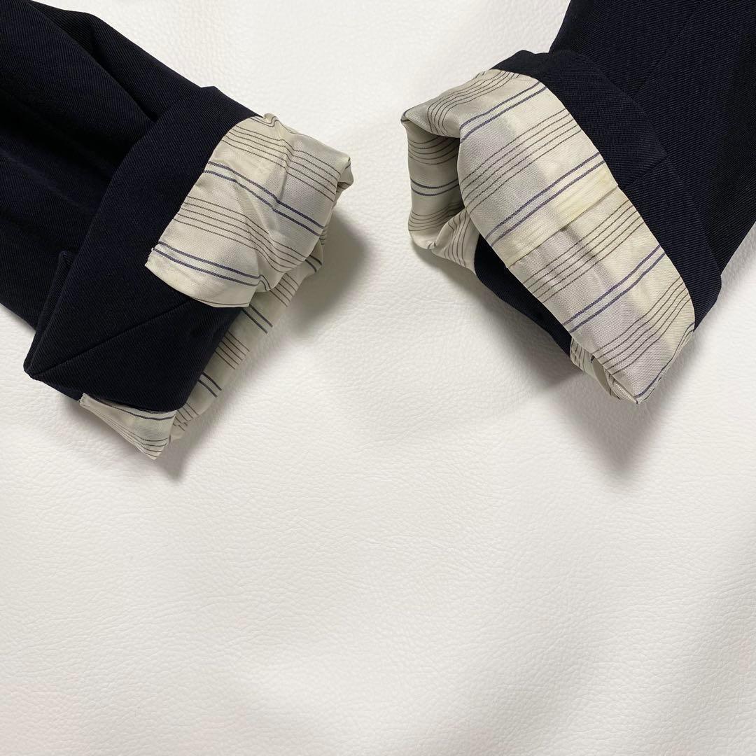 近年モデル✨　MACPHEE ウールギャバジン ダブルブレストジャケット　紺ブレ