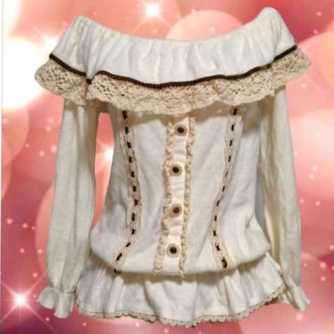 当時物 リズリサ オフショル ふわふわ 平成ギャル y2k 姫ギャル コケット