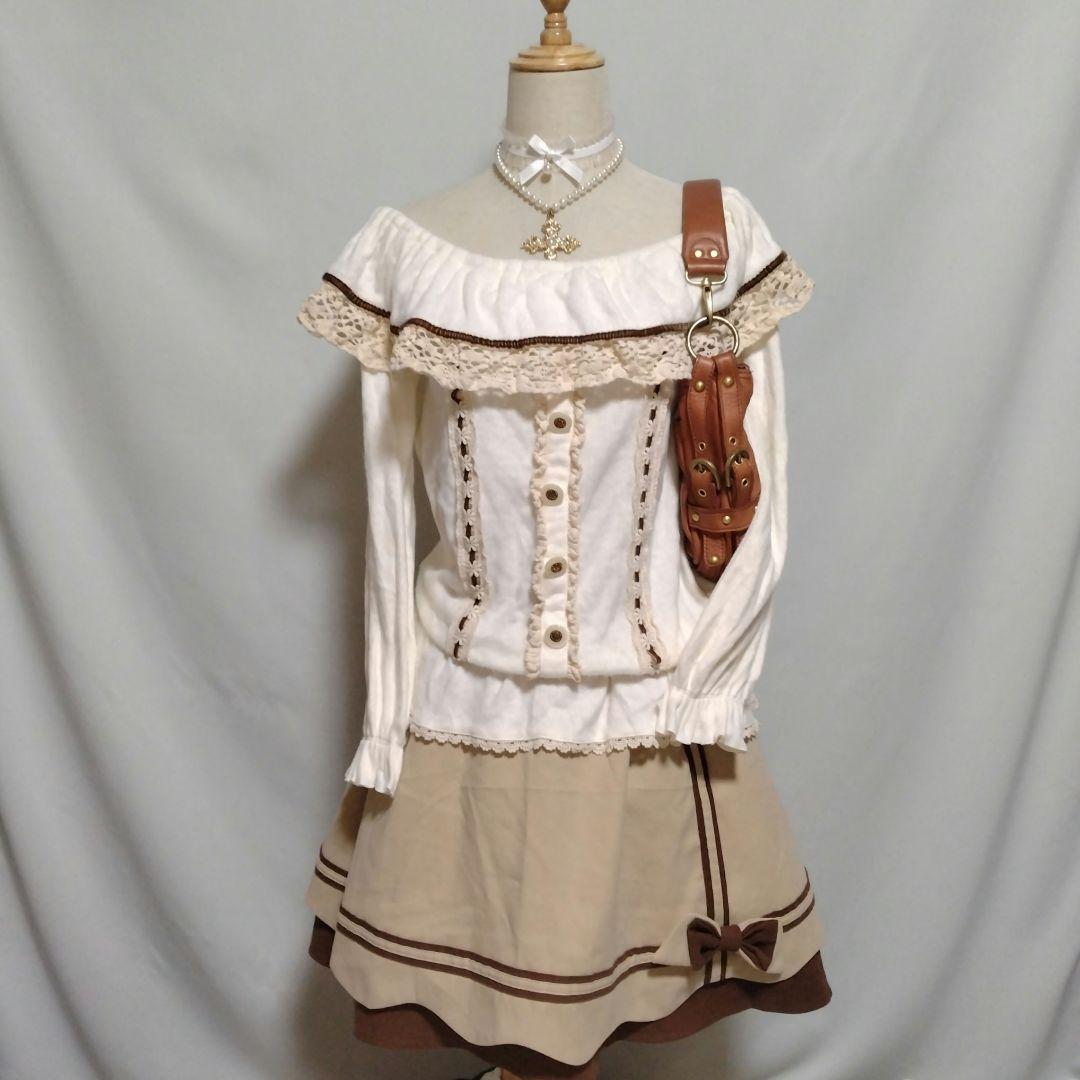 当時物 リズリサ オフショル ふわふわ 平成ギャル y2k 姫ギャル コケット