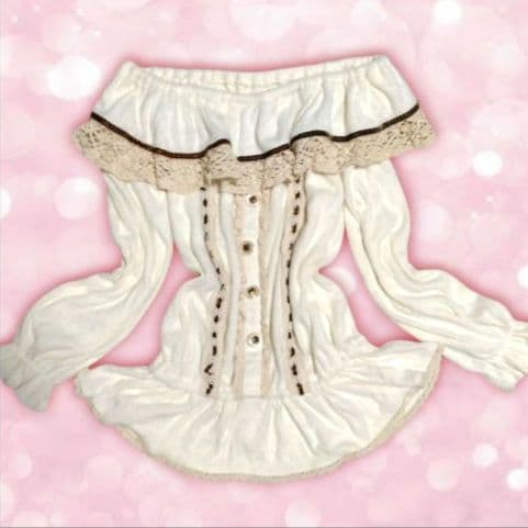 当時物 リズリサ オフショル ふわふわ 平成ギャル y2k 姫ギャル コケット