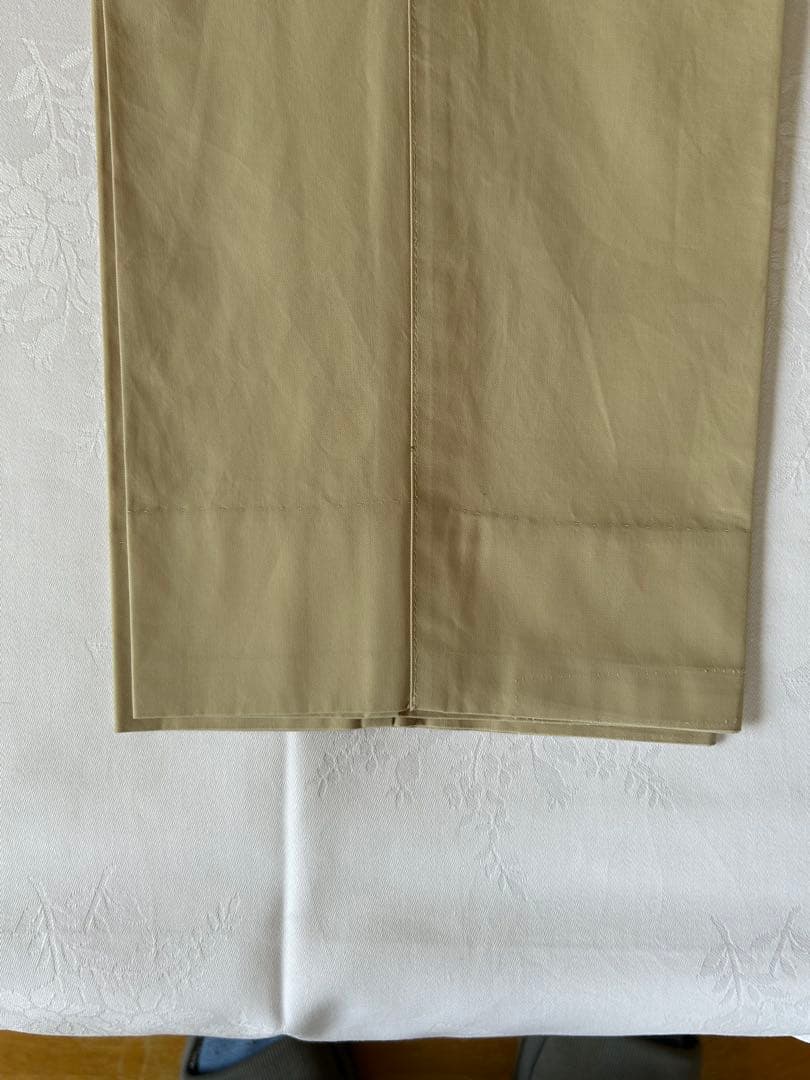 ベージュ シングルブレスト 2ピーススーツ