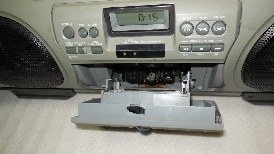 victor 大型CDラジカセドラムカン　RV-X70　 動作確認済み（完動品）