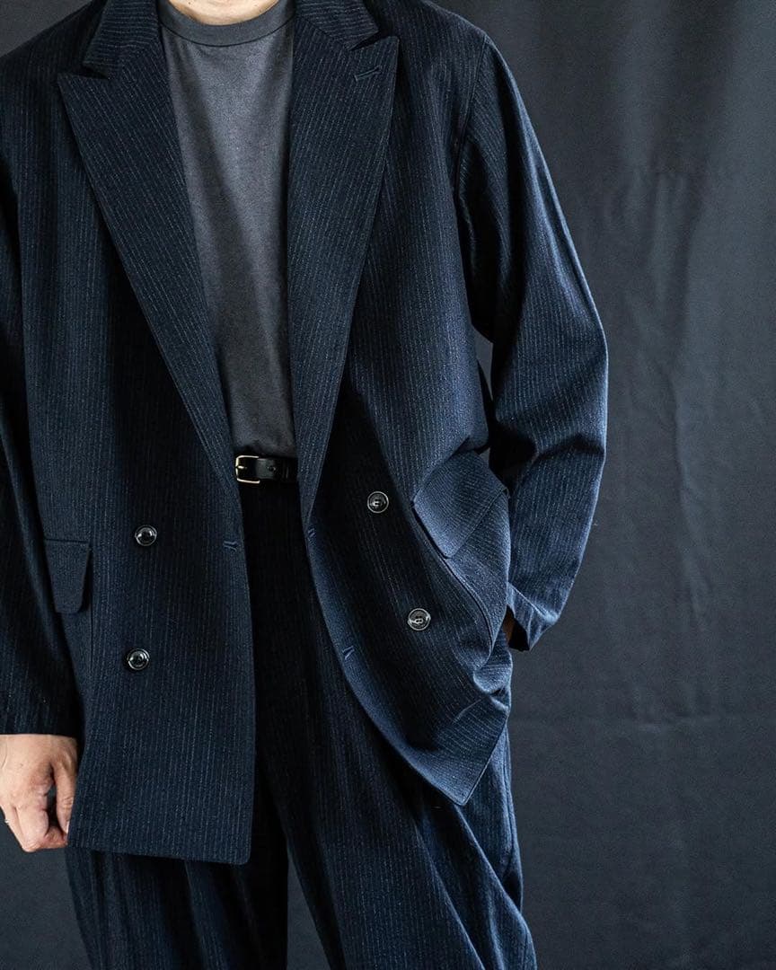 コンフェクト シルクネップストライプ セットアップ