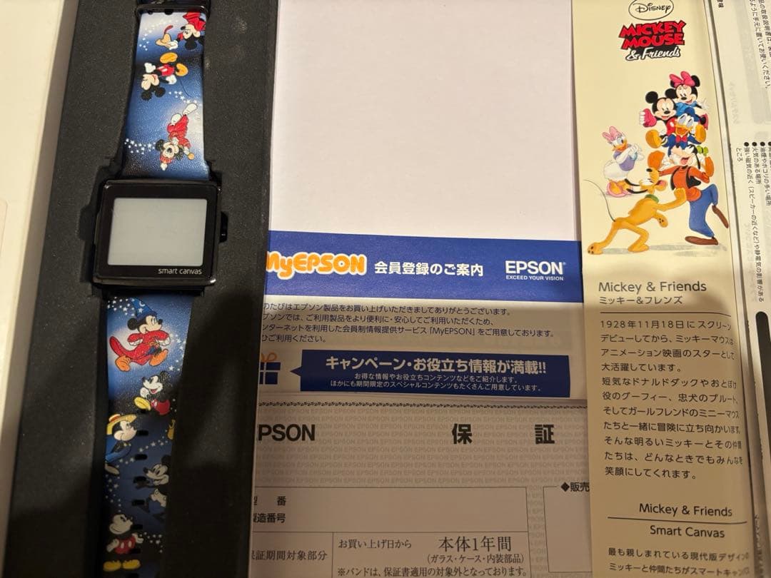 Epsonミッキー＆フレンズ90周年デザインスマートキャンバス 希少限定300本