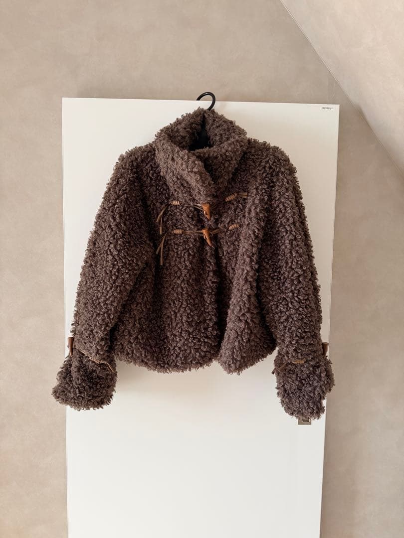ジャケット・アウター WILLFULLY poodle fur cord toggle shortJK