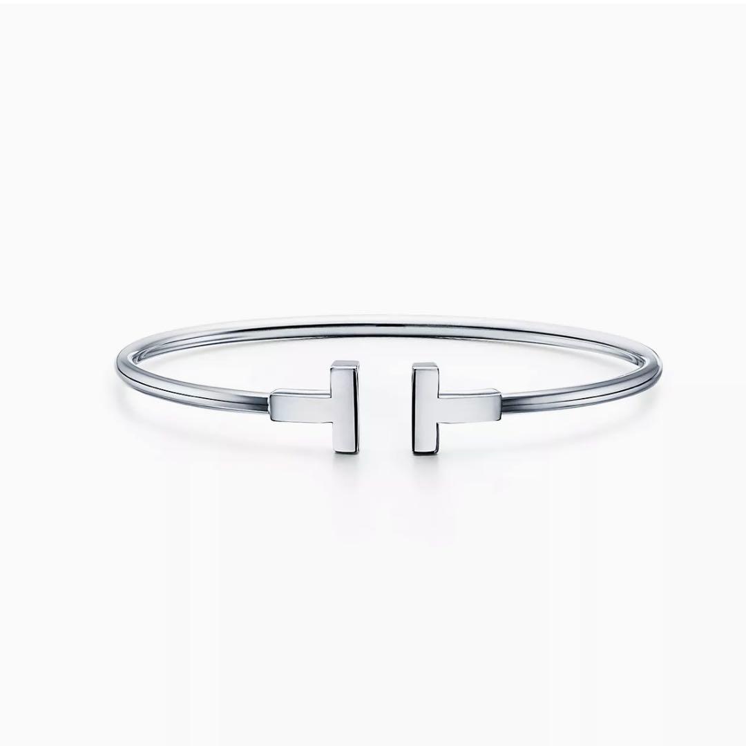 ティファニー Tワイヤー ブレスレット WG AU750 S 本体のみ