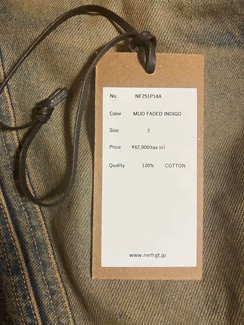 NVRFRGT ネヴァーフォーゲット　3D Twisted デニムパンツ