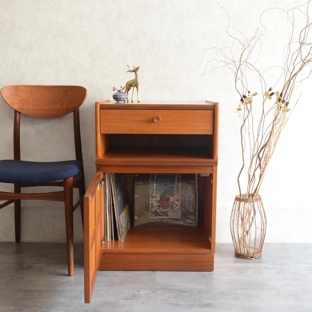 Nathan ネイサン ヴィンテージ キャビネット レコードキャビネット 抽斗付