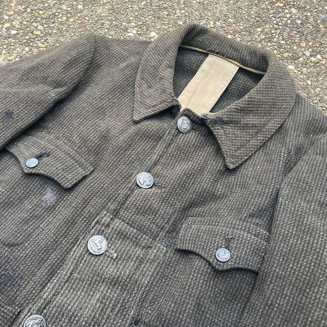 1920〜30s french vintage ウールハンティングジャケット