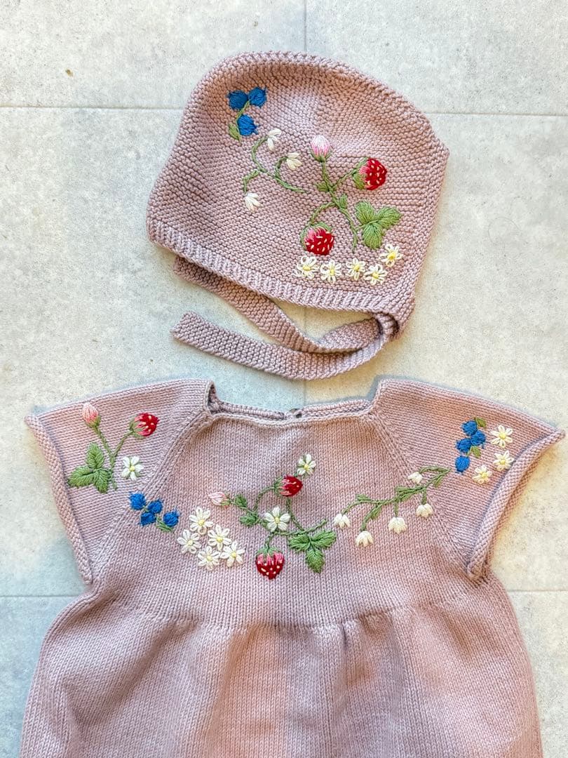 Shirley Bredal ストロベリー　ロンパース　セット　3-6m