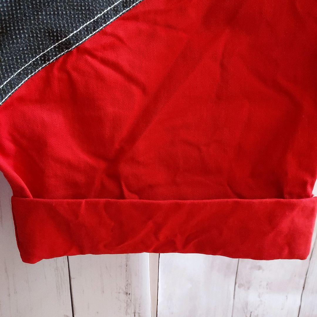 【Snap-on】美品 スナップオン 刺繍 オールインワン XL 赤